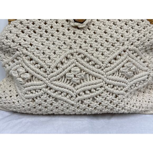 Vintage Macrame Groskopf's Department Store Bag / Purse - Picture 4 of 8